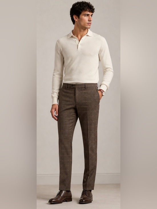 Ralph Lauren Other - Ralph Lauren Brown Plaid Dress Trousers